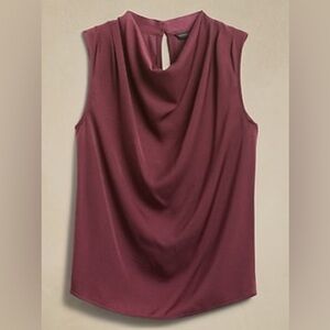 Banana Republic Cowl Neck Sleeveless Top